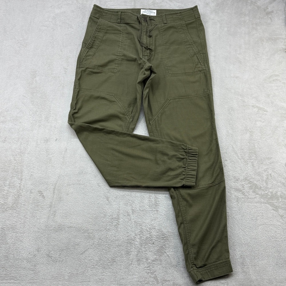 REI Cooperative Jogger Pants Mens 34W x 34L Green Stretch Cotton Utility Outdoor